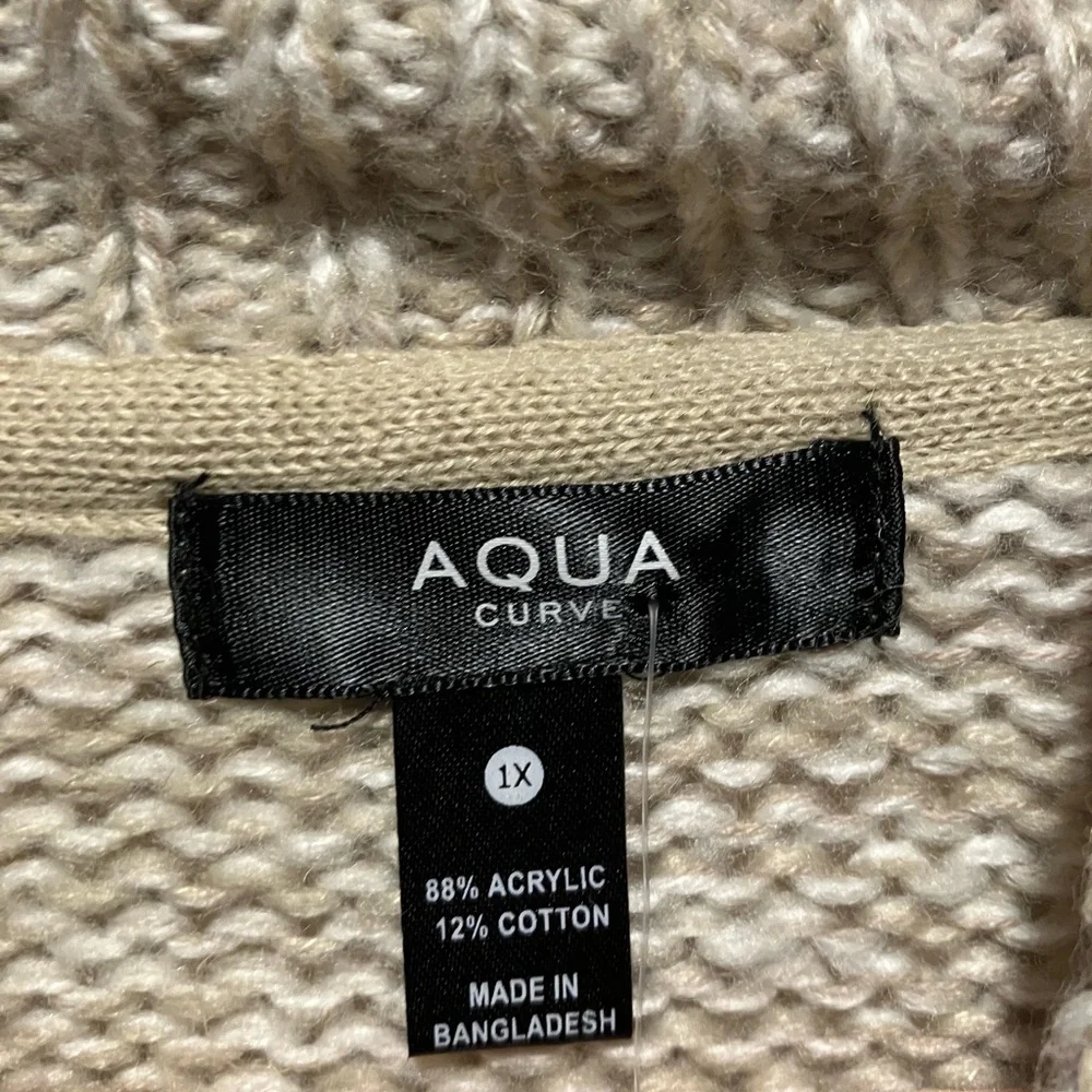 Aqua Curve Women’s Cuban Sand Mock Turtleneck Sweater NWT‎ Size 1X - Picture 5 of 12